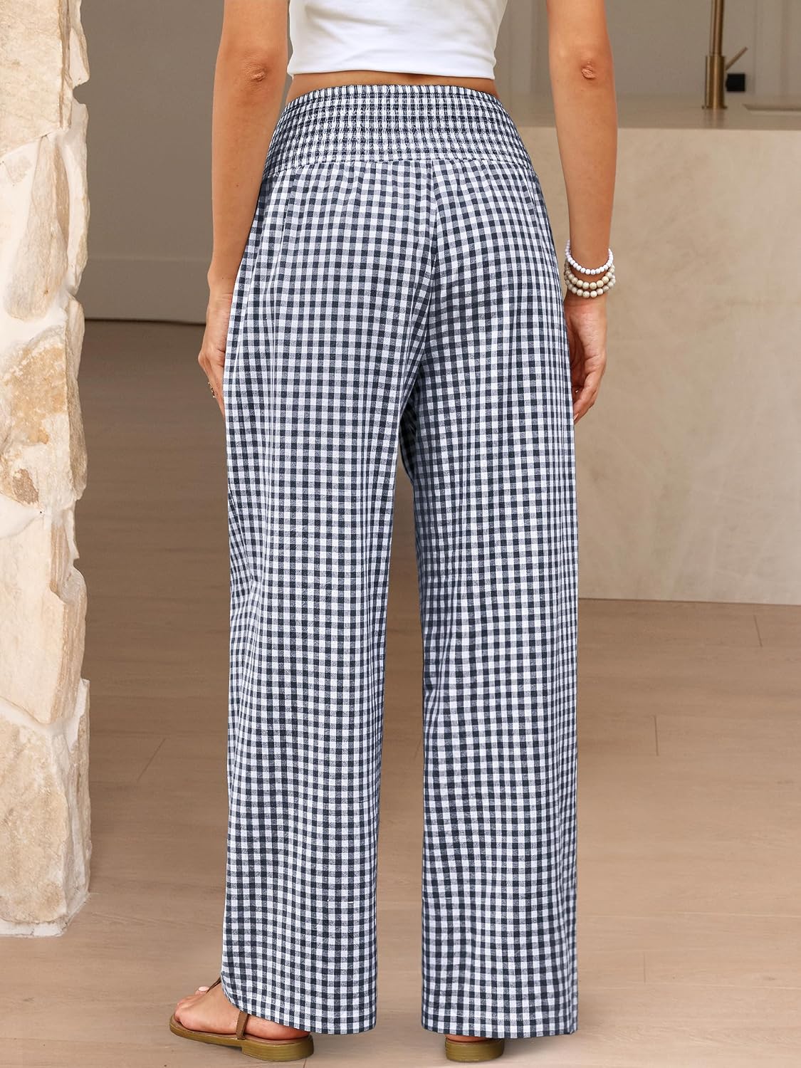 Detalle 2 de ANRABESS Women's Palazzo Pants, 100% Rayon