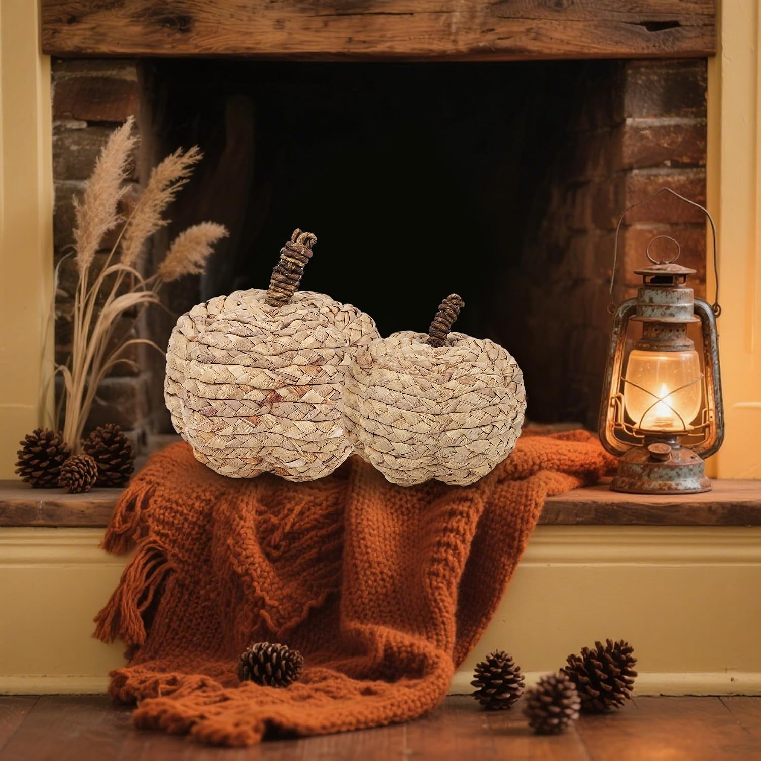 Thumbnail 6 de Winemana Woven Pumpkin Decor, Cattail