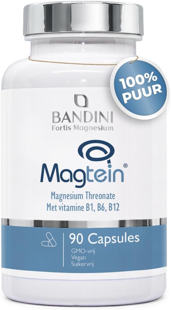 Detalle de Bandini Magnesium L-threonaat Magtein 2000 mg met B1, B6 en B12, 90 capsules