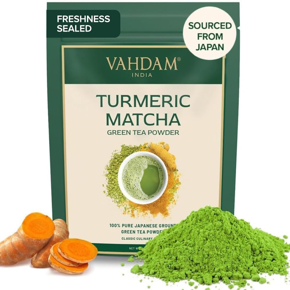 Detalle de VAHDAM Matcha-Teepulver 100 g 🍵