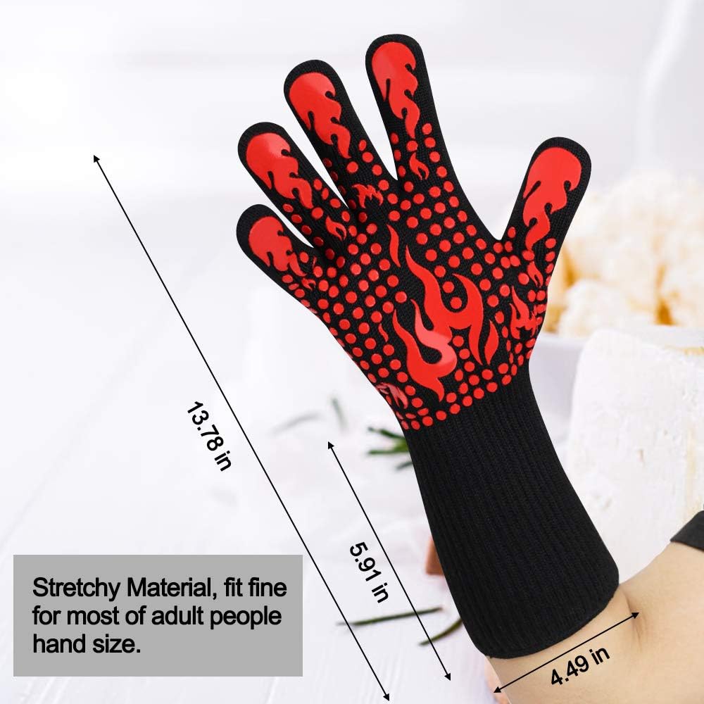 Thumbnail 1 de Comsmart A-590 BBQ Gloves, 1472°F Heat Resistance and Silicone Grip