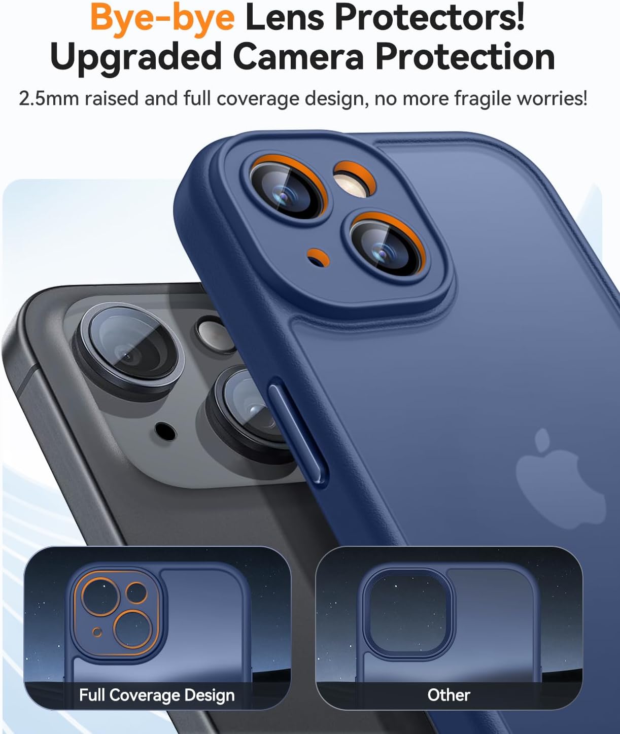 Detalle de CANSHN Funda Mate iPhone 15 6,1"