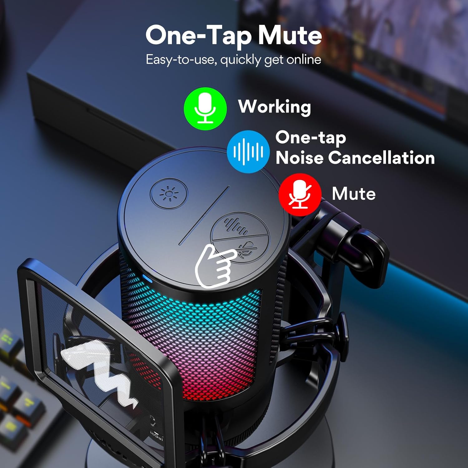 Thumbnail 3 de MAONO USB Microphone for PC DGM20