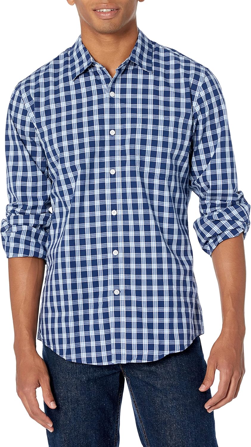 Thumbnail 4 de Amazon Essentials Homme chemise en popeline à manches longues style décontracté coupe standard