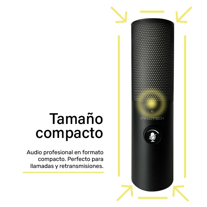 Detalle de Owlotech X3 Micrófono condensador negro 🎤