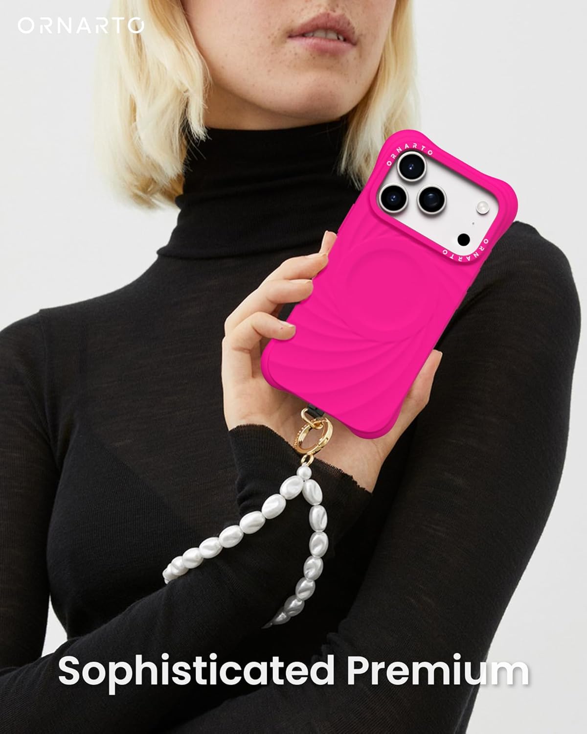 Thumbnail 5 de ORNARTO Vortuxe for iPhone 17 Pro Max Case (6.9") in Hot Pink — 2X MIL-STD Protection, MagSafe Compatible