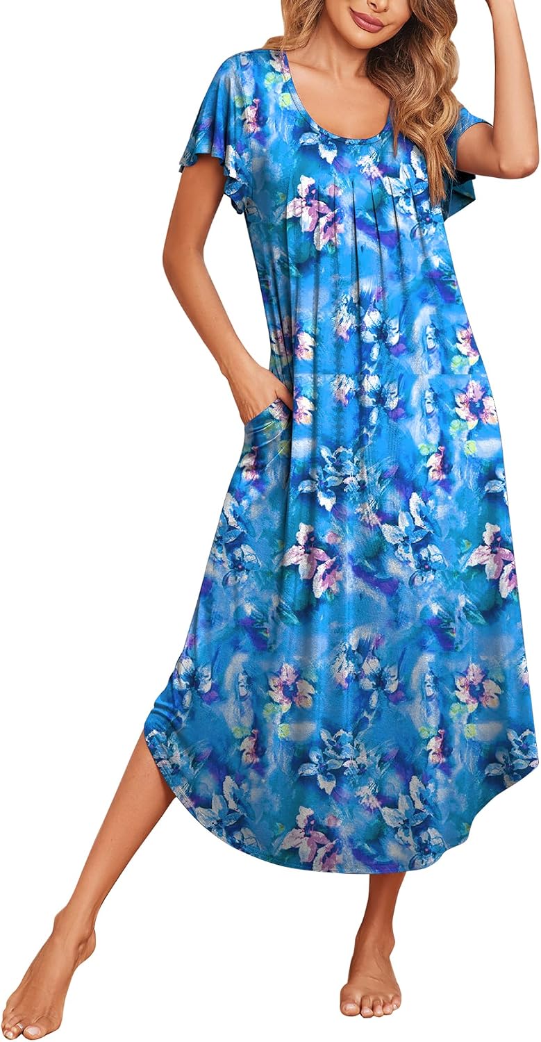 Detalle de Ekouaer Women's Nightgown