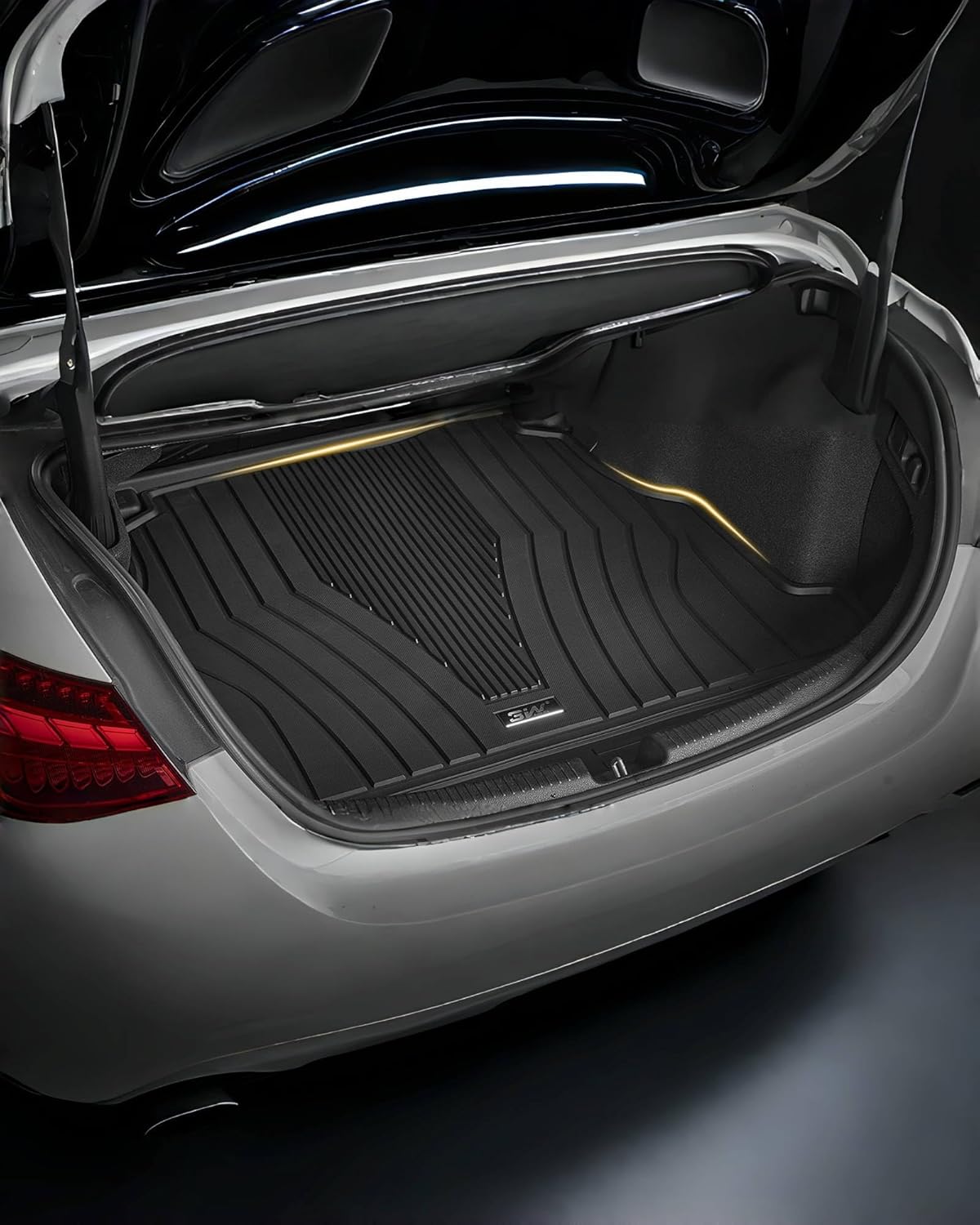 Thumbnail 3 de 3W All-Weather Floor Mats & Cargo Liner for Mercedes Benz GLC (2016–2022) – Custom Fit TPE, Black