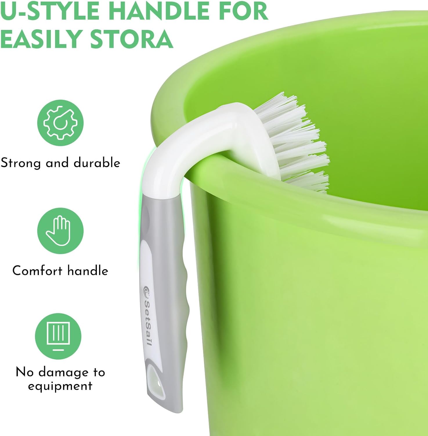 Thumbnail 3 de SetSail Scrub Brush: Heavy-Duty 2-Pack with Stiff Bristles