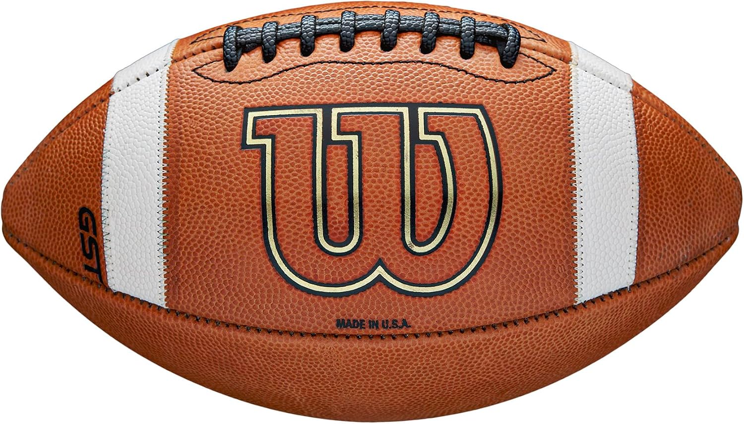 Detalle 2 de Wilson GST Leather Game Football (Junior Size) - Brown