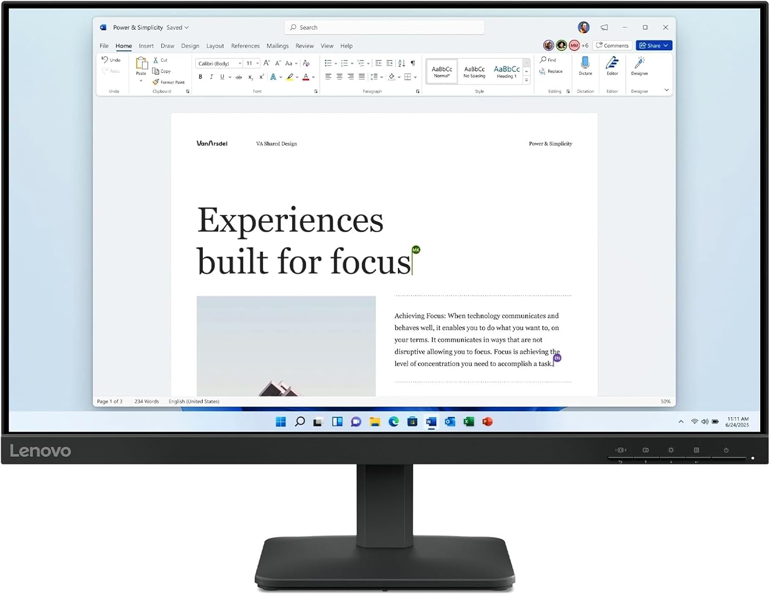 Thumbnail 1 de Lenovo L24-41 Monitor IPS 24" Full HD 100 Hz con HDMI 1.4/VGA e supporto regolabile Raven Black