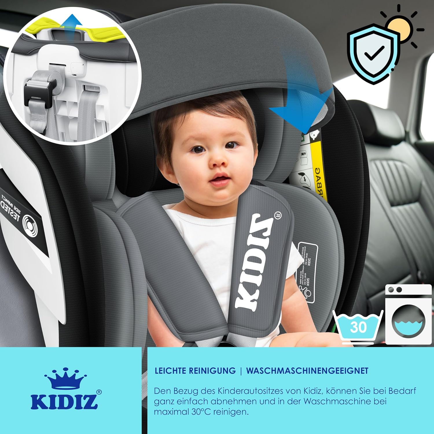 Thumbnail 4 de KIDIZ Kindersitz 0–36 kg 👶