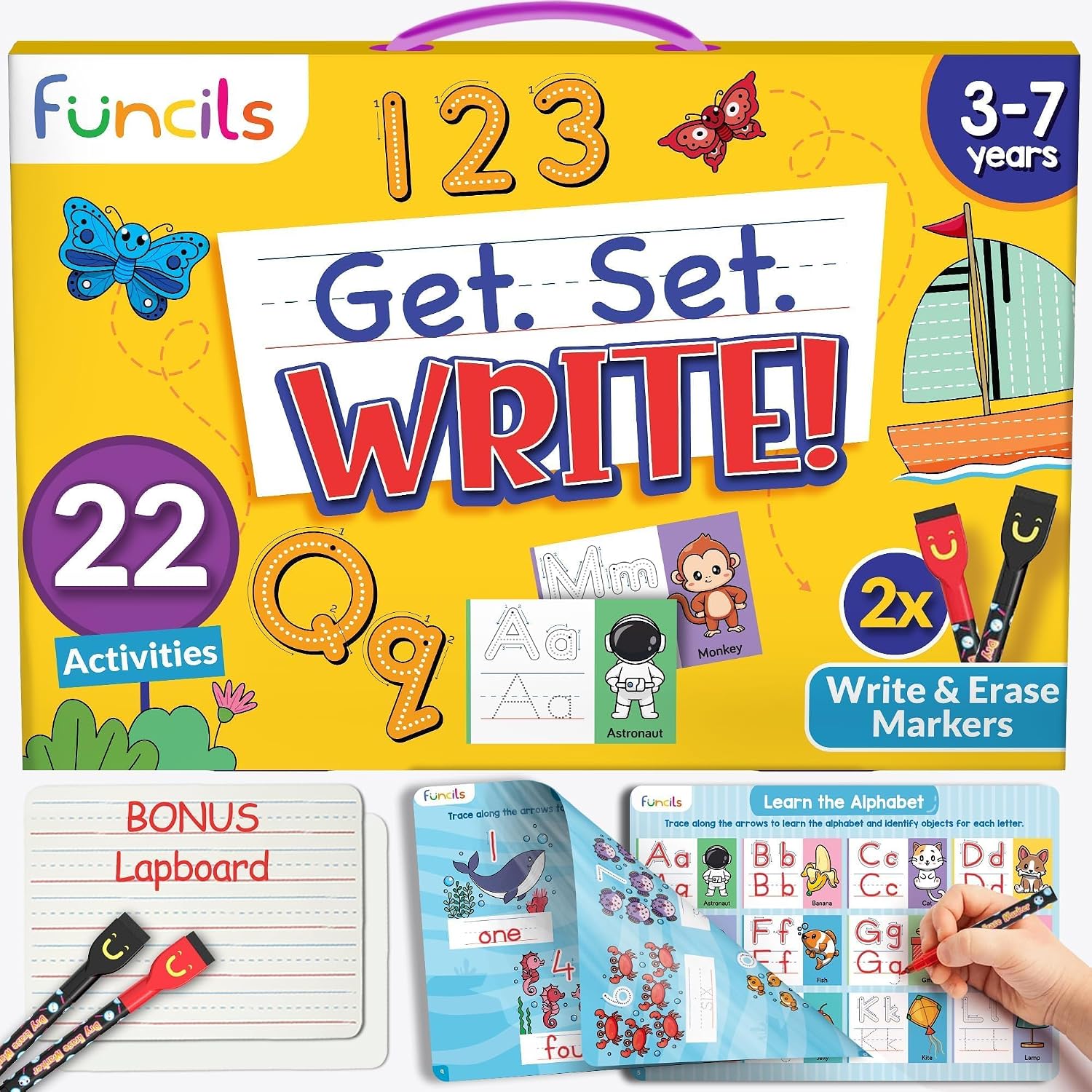 Detalle de Funcils Learn to Write for Kids 11 mats