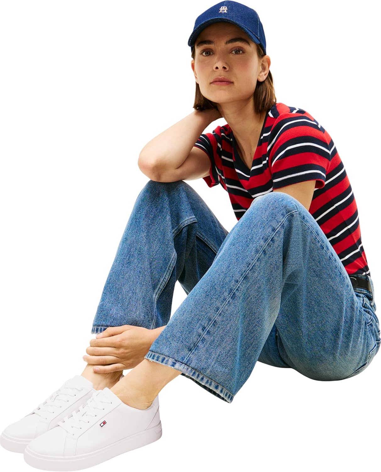 Thumbnail 2 de Tommy Hilfiger Damen Court Sneaker aus Leder