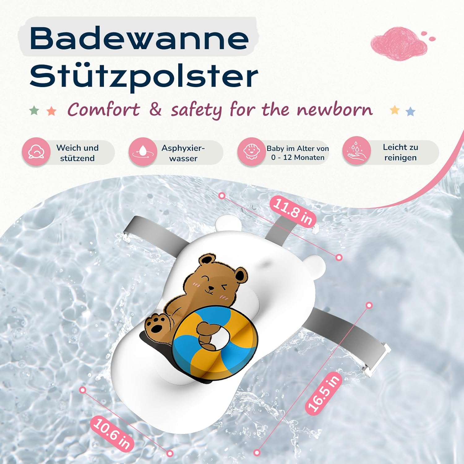 Thumbnail 3 de COOSEYA Babybadewanne 0-18 Monate klappbar