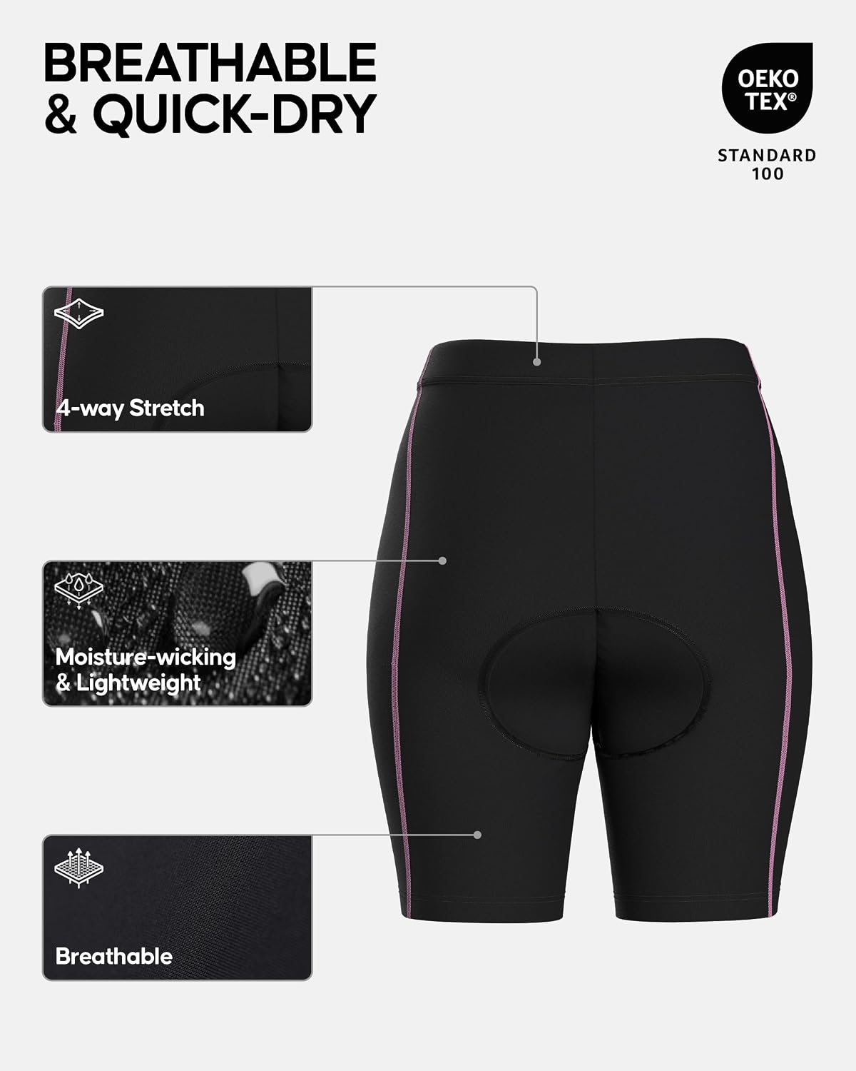 Detalle de Padded cycling shorts 3D comfort for women