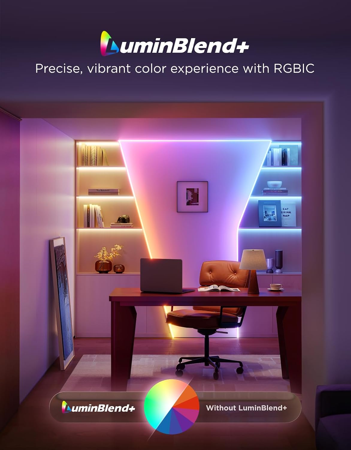 Thumbnail 2 de Govee H1AB2 COB LED Strip Lights 2, RGBIC, 840 LEDs/m, 16.4 ft