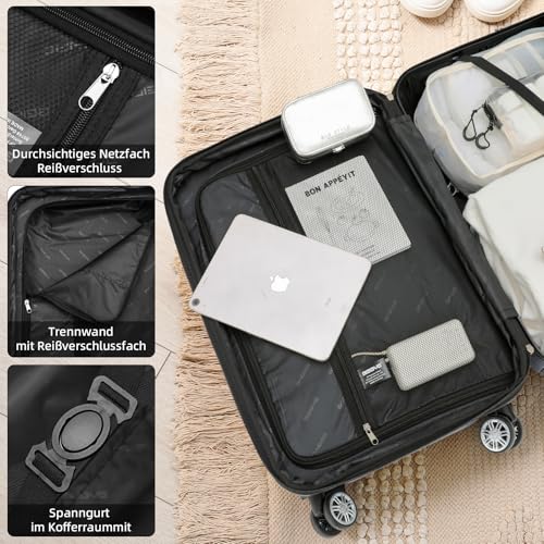 Thumbnail 5 de BEIBYE Reisekoffer 2088 Hartschalekoffer – robuster ABS-Koffer, 45 L, erweiterbar, 4-Rollen