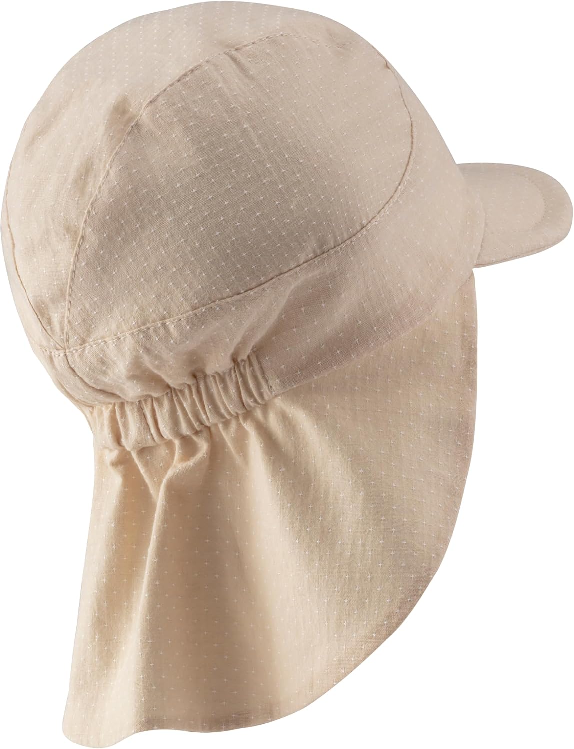 Detalle 2 de Sterntaler Mädchen Sonnenhut Schirmmütze mit Nackenschutz und Pünktchen-Design