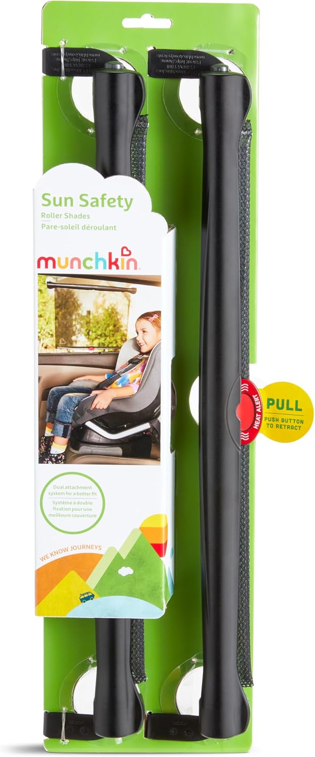 Thumbnail 6 de Munchkin Brica Sun Safety Car Window Shade with Heat Alert (2 Pack) – Black