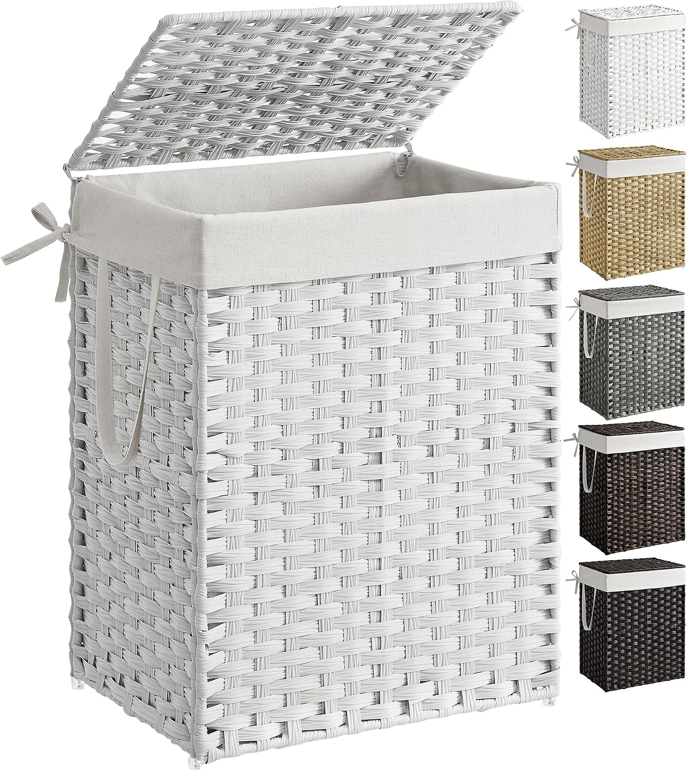 Detalle de SONGMICS Cestino 90 L con coperchio