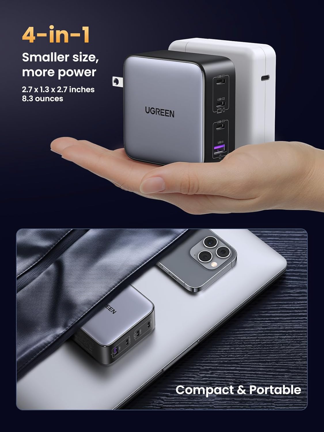 Thumbnail 4 de UGREEN Nexode 100W 4-Port USB-C Charger 🔌