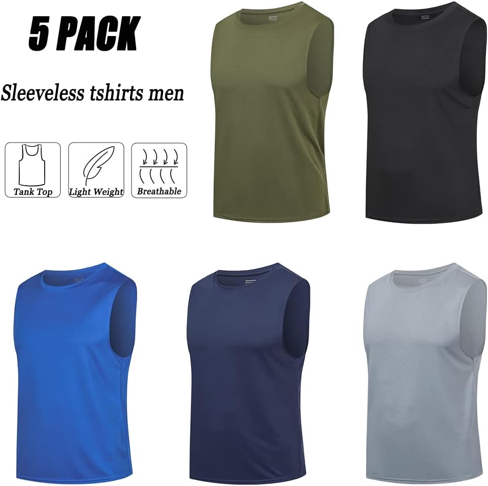Thumbnail 4 de HUAKANG Men's Sleeveless Tank Top: A Practical, Everyday Workout Vest