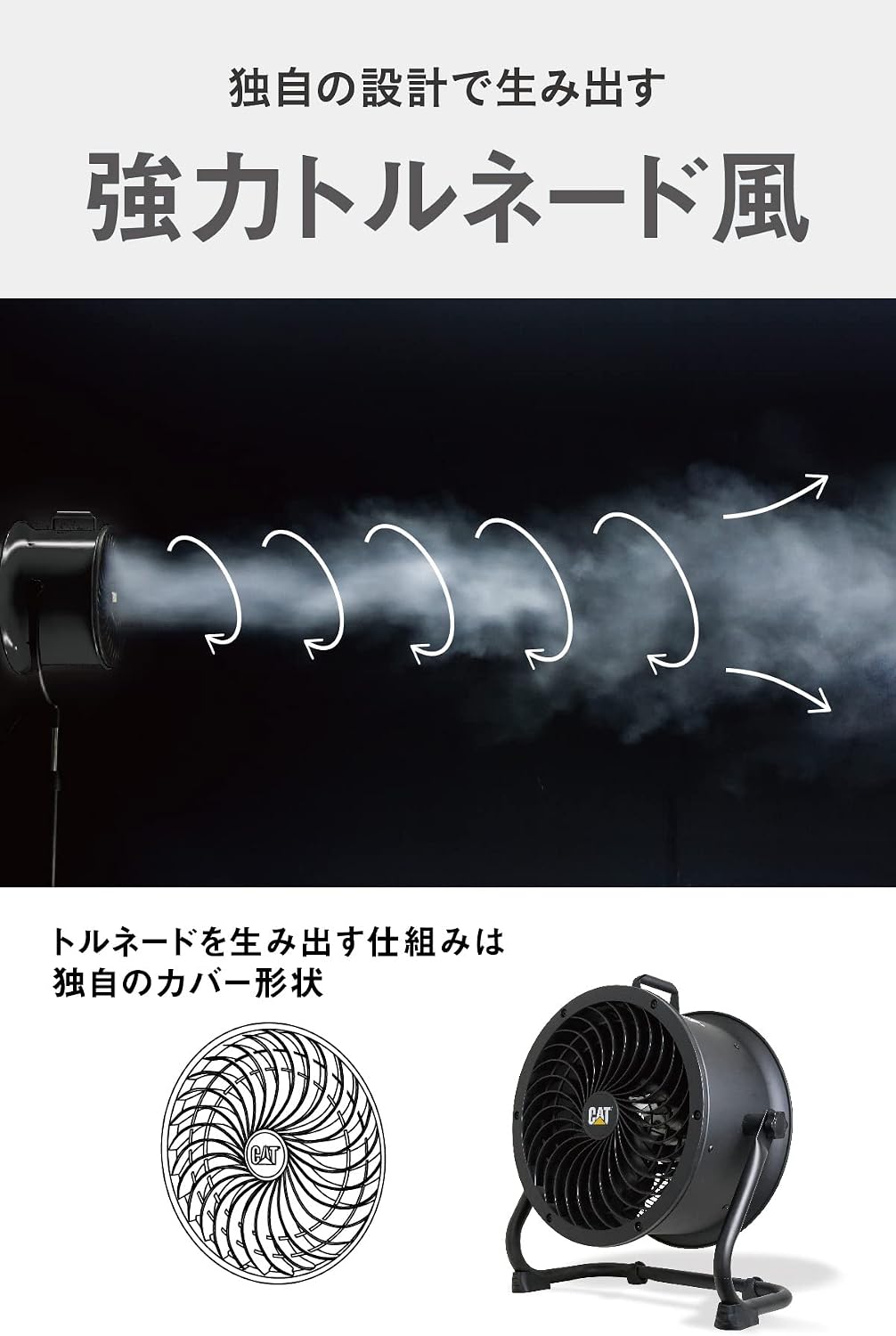 Detalle de CAT EEMC-14ACBK 業務用サーキュレーター 35cm 4段階風量・床置き/壁掛け対応