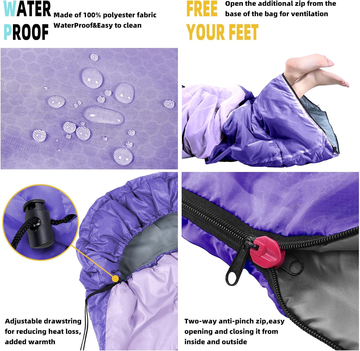Detalle 2 de Xelaro Sleeping Bag, Ripstop Polyester