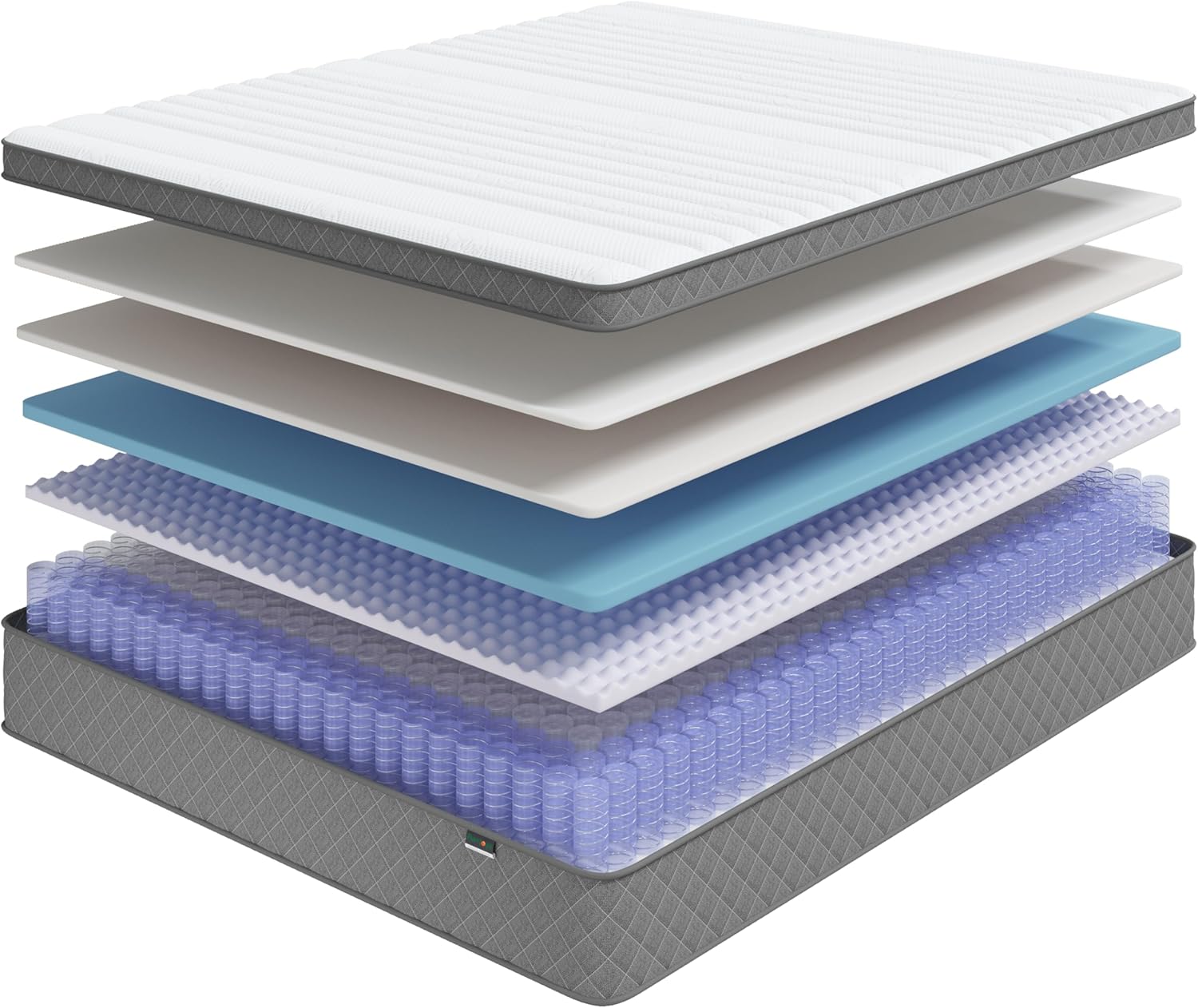 Thumbnail 5 de PurrJoys Full Mattress: 12-Inch Cooling Gel Memory Foam & Pocket Spring Hybrid (Full Size)