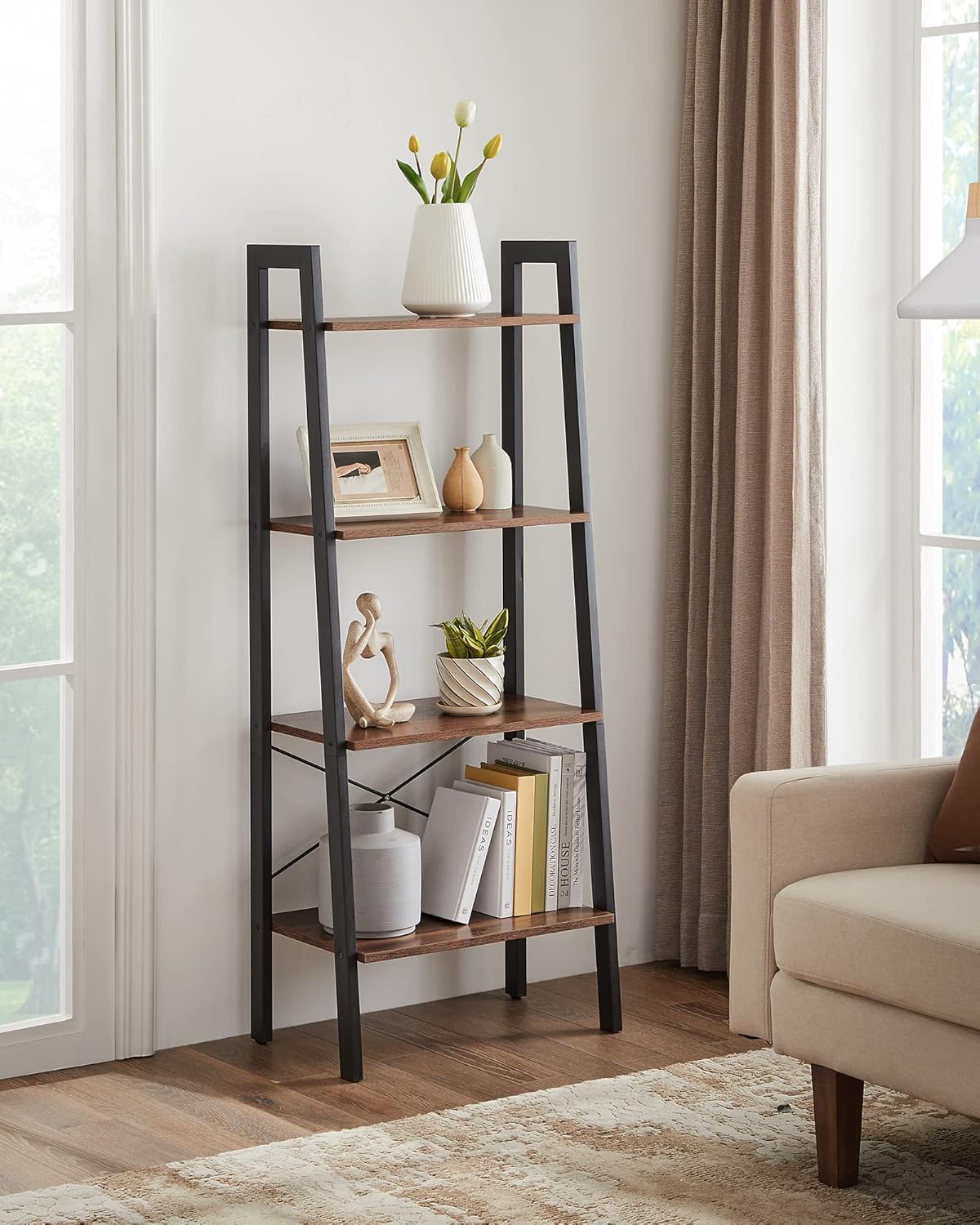 Detalle de VASAGLE Ladder Shelf 4-Tier