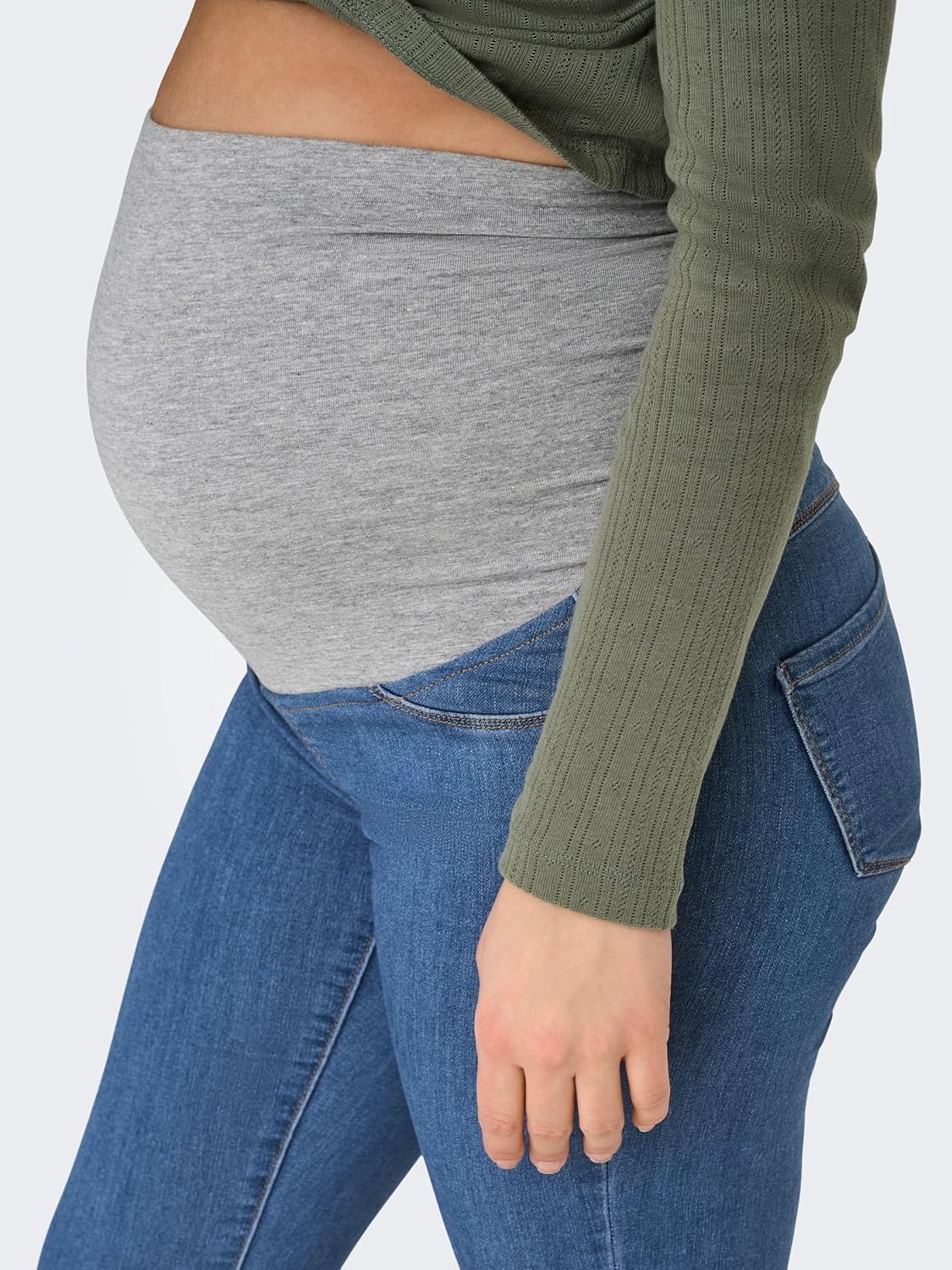 Thumbnail 5 de ONLY Maternity Olmrain Life Reg Skinny Jegging Jeans Donna con fascia in cotone elasticizzata