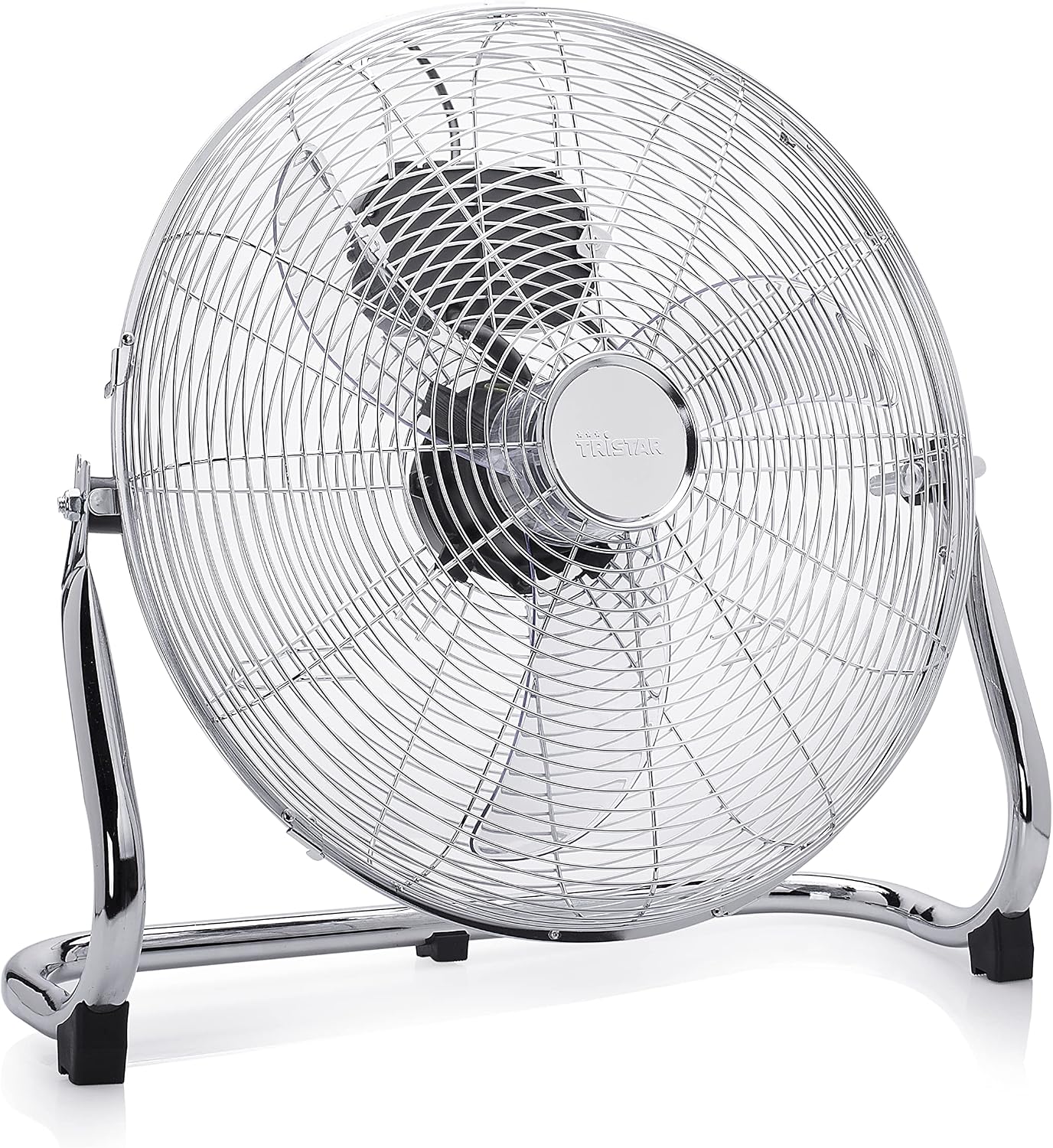 Detalle de Tristar VE-5936 Bodenventilator (40 cm, Metall) – 3 Leistungsstufen mit einstellbarem Winkel