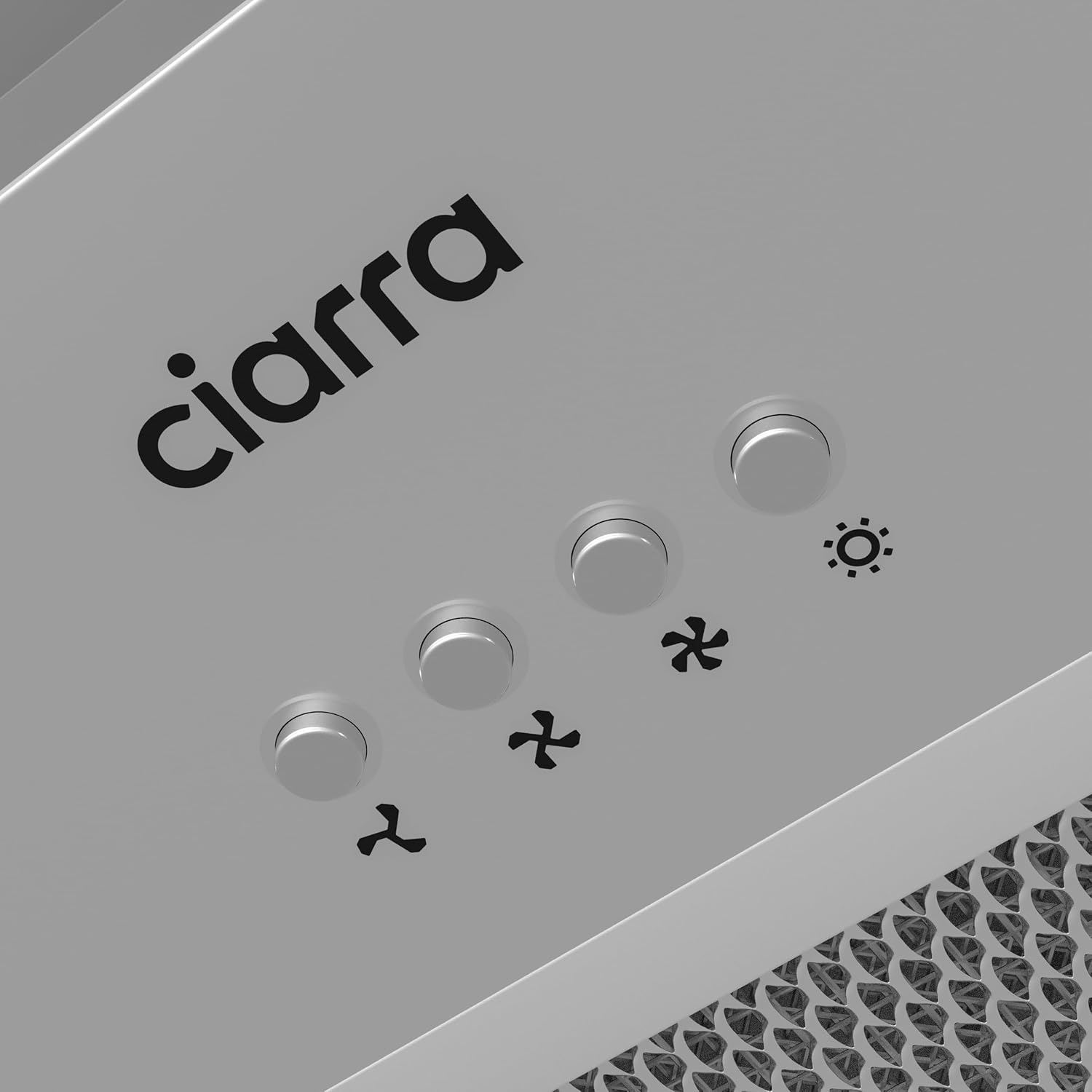 Detalle 2 de CIARRA CBCS6926A A+++ Einbau-Dunstabzugshaube (60 cm) mit Abluft bis 650 m³/h und LED-Beleuchtung