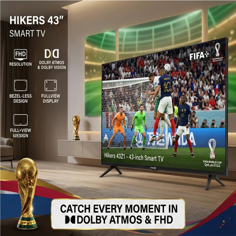 Thumbnail 1 de Hikers 43Z1 43" Full HD Android Dolby Atmos: televisor inteligente para ocio y cine en casa