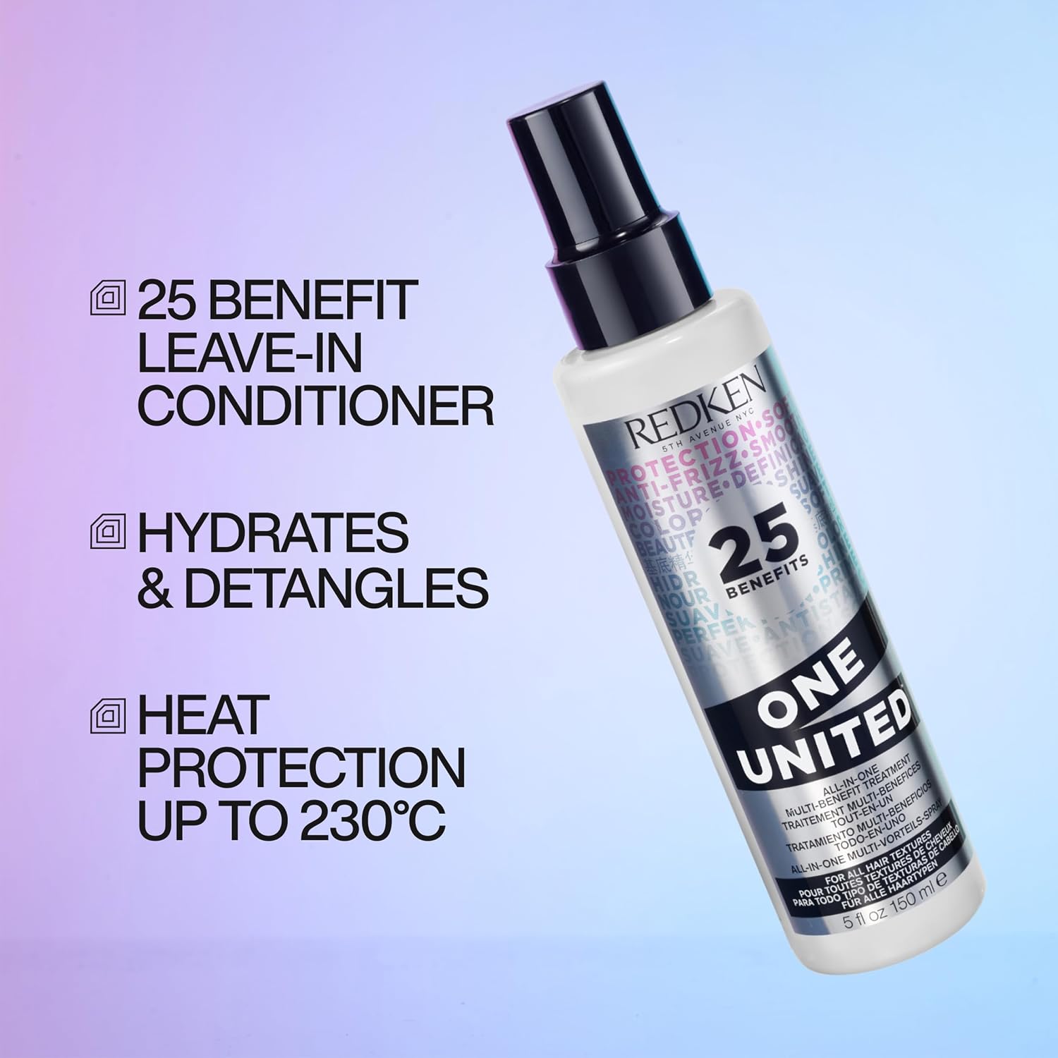 Thumbnail 1 de Redken One United 25 Multi-Benefits Leave-In Conditioner & Treatment Spray (150 ml)