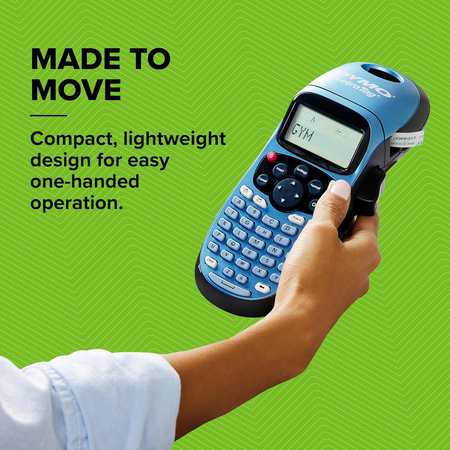 Detalle de Dymo LetraTag LT-100H Starter Kit: Handheld Label Printer for Home and Office