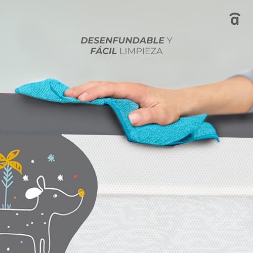 Thumbnail 9 de Asalvo Barrera de Cama 2 en 1 de 150 cm para Niño - Abatible, Apta para Cama Nido y Fácil de Transportar