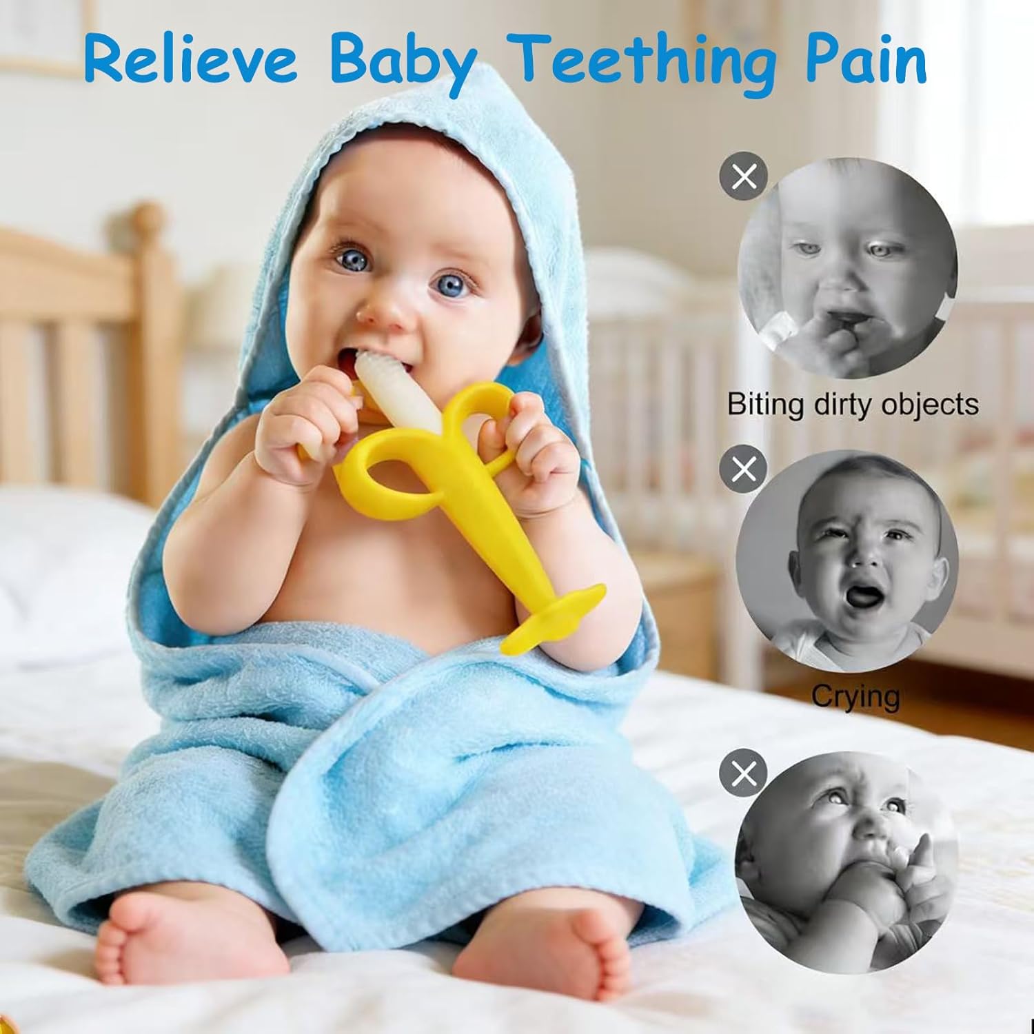 Thumbnail 2 de HAILI XMGQ Banana Silicone Teether 3 Months