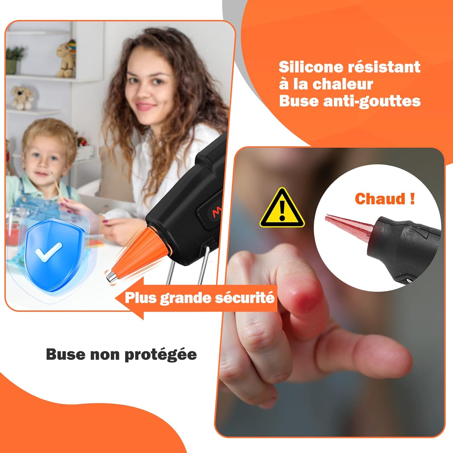 Thumbnail 4 de Pistolet à Colle Chaude 20W avec 30 Bâtons