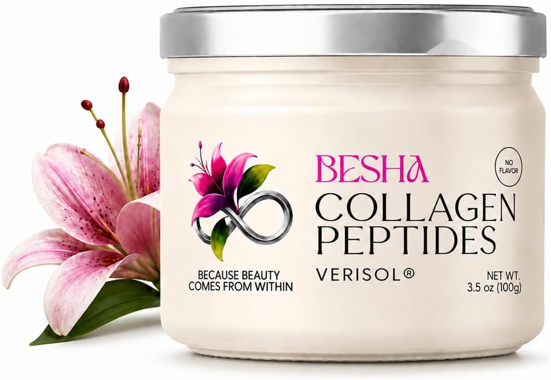 Detalle de BESHA INC Verisol Collagen Peptides Powder, Unflavored, Made in Germany