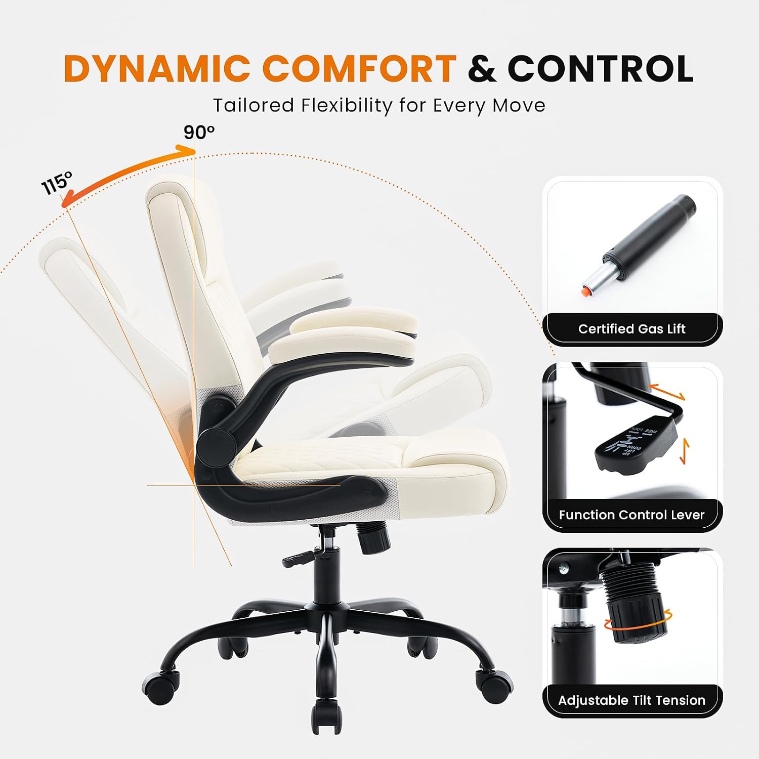 Detalle 1 de Deroavixe Office Chair, PU Leather