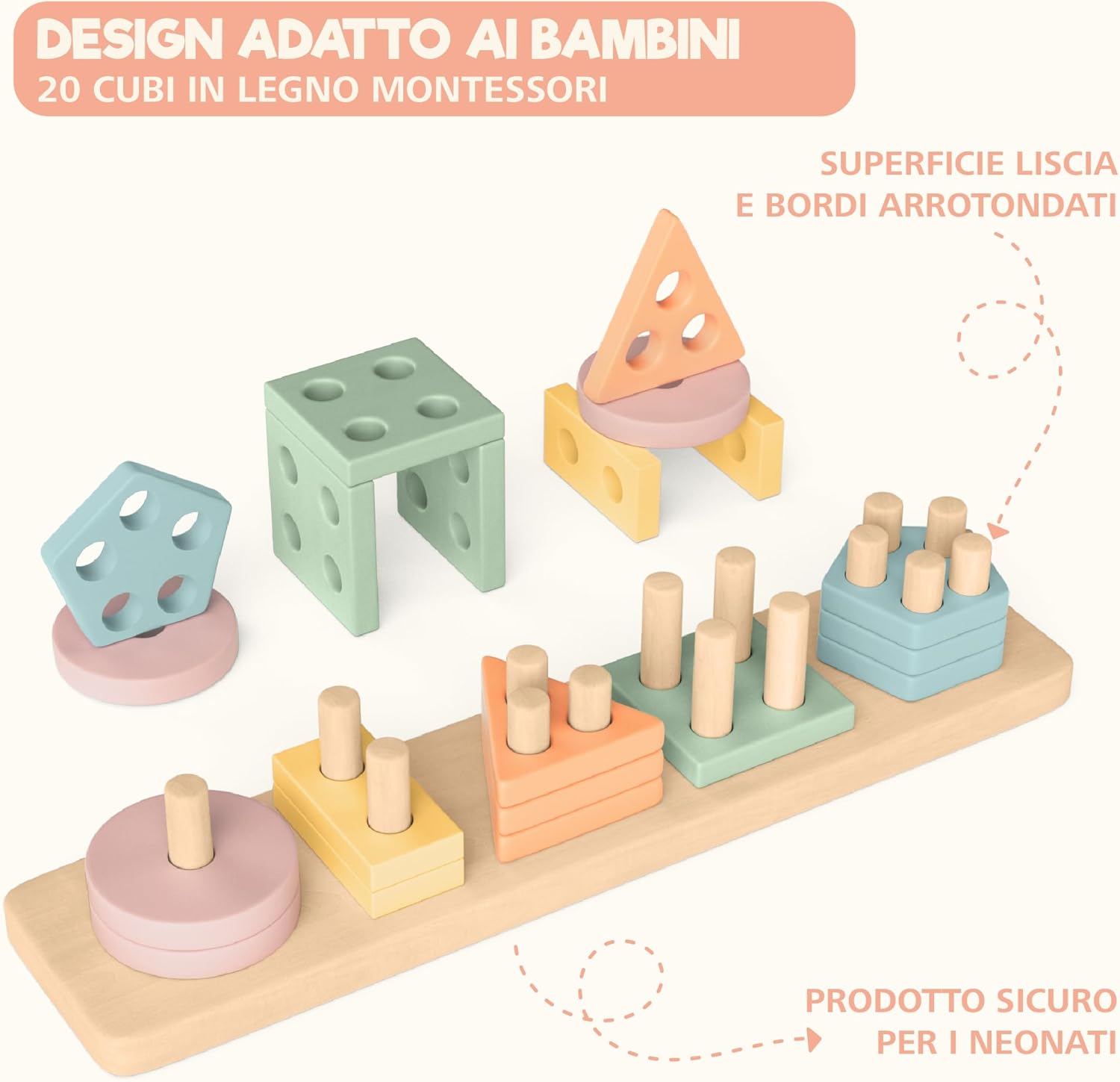 Detalle de Sweety Fox Giocattoli Montessori 1‑3 anni