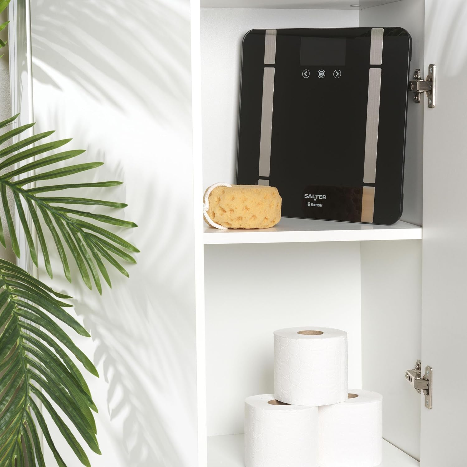 Detalle de Salter SA00432FEU6 inteligentna waga łazienkowa Bluetooth, 200 kg, 8 użytkowników