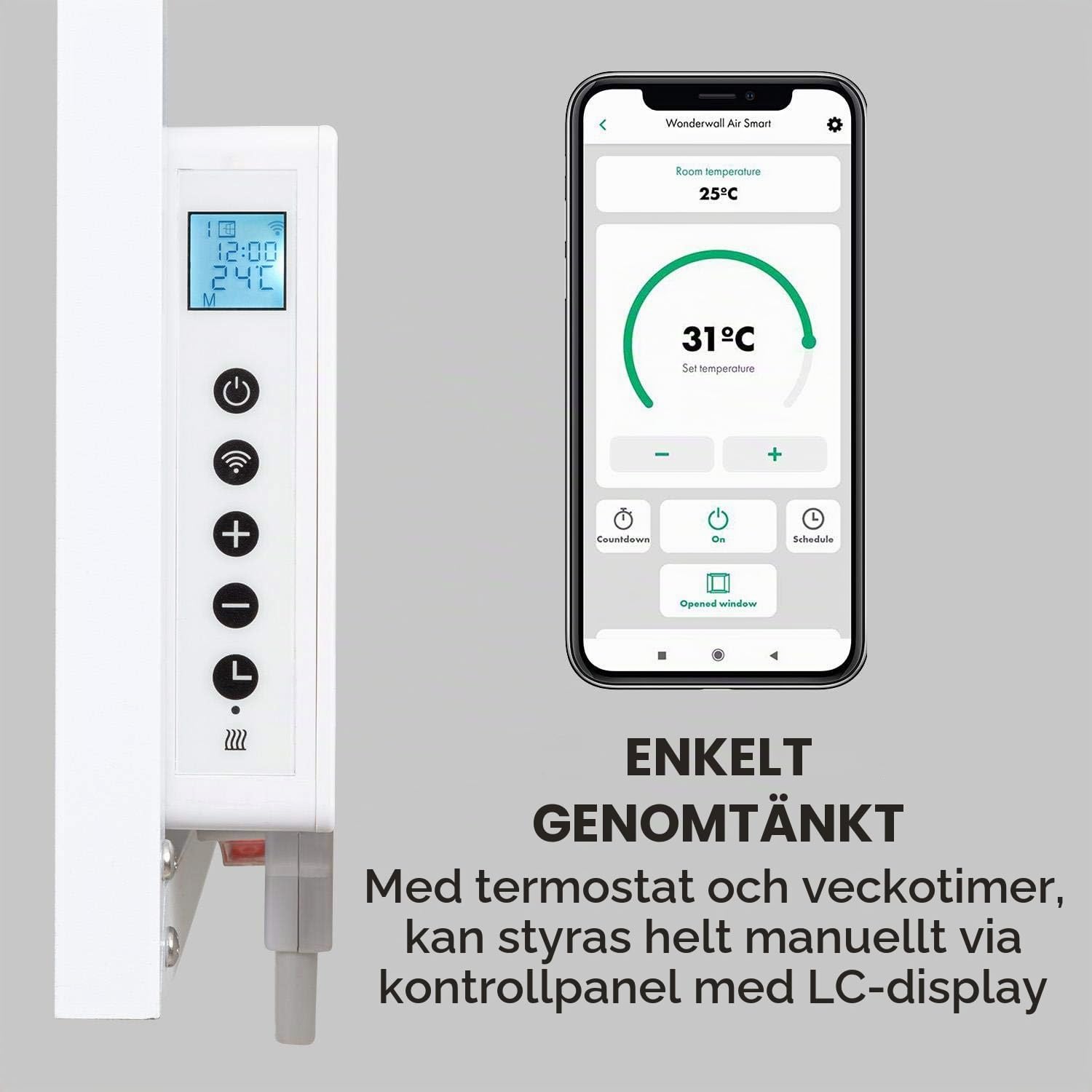 Thumbnail 6 de Klarstein Wonderwall Air Art Smart infravärmare 700 W med appstyrning