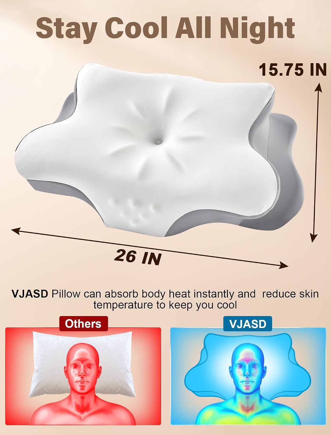 Thumbnail 5 de Cervical Neck Pillow 2 Heights