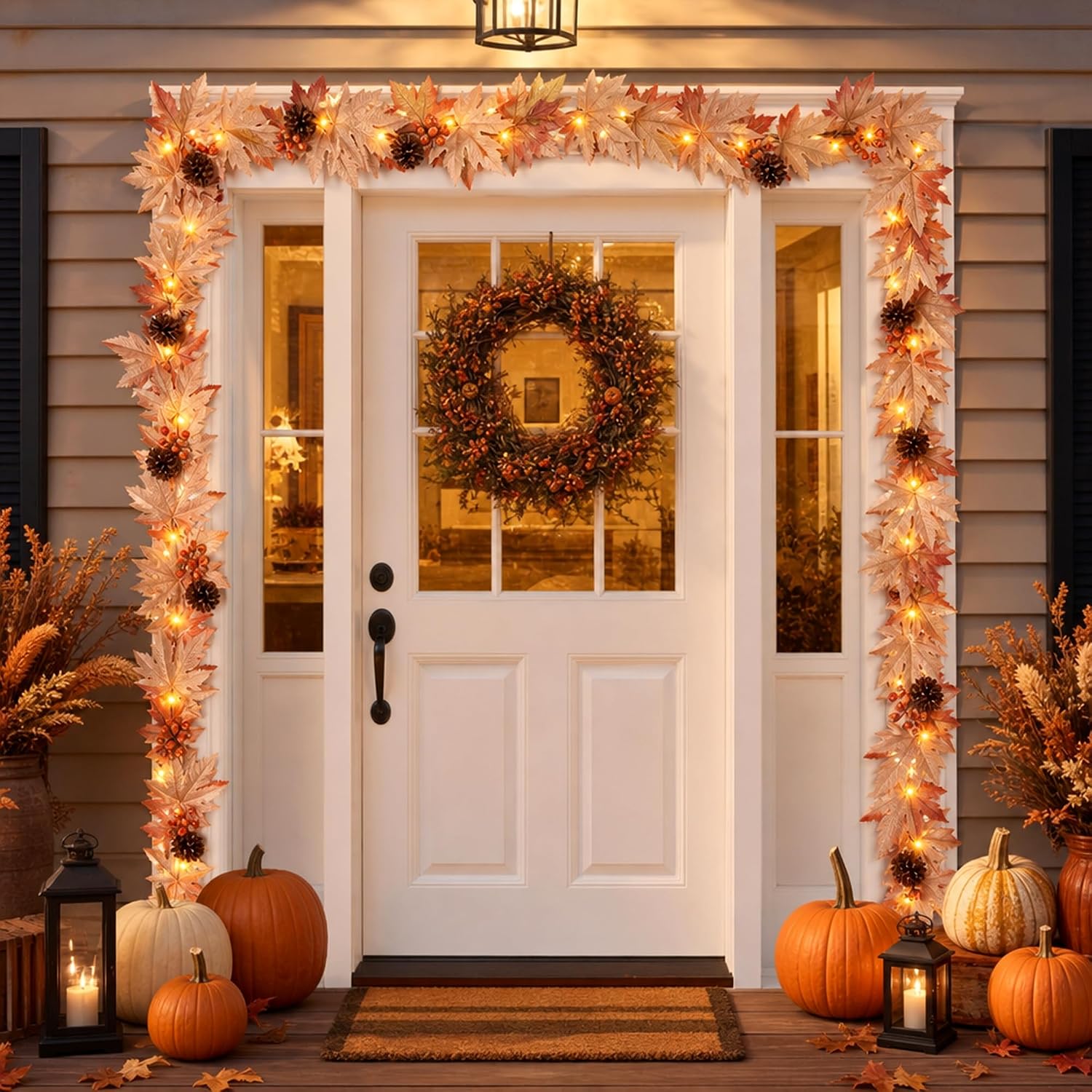 Thumbnail 1 de Meknow G0501A(0.17) Fall Garland, 9 ft, 50 Warm Incandescent Lights