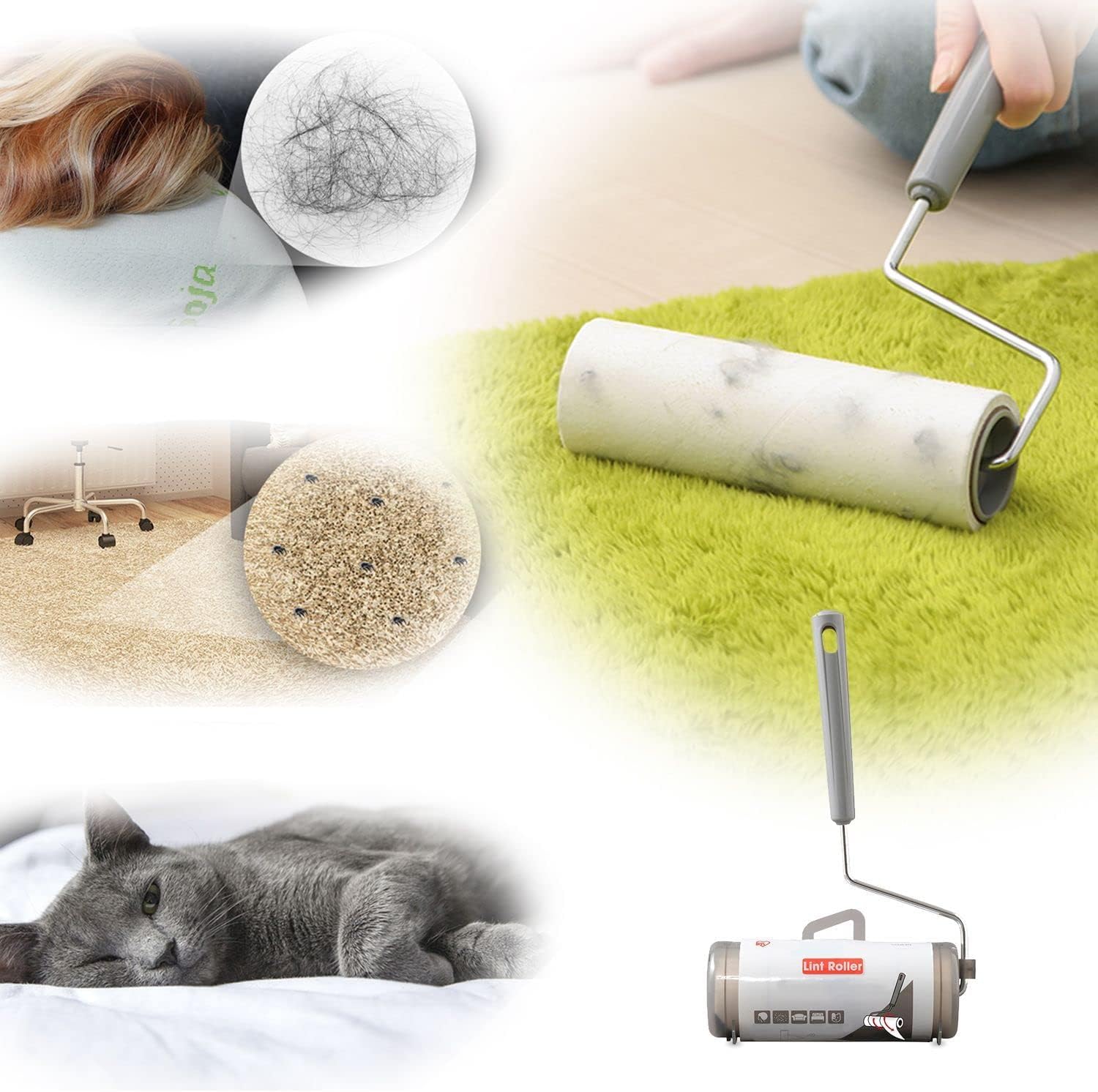 Thumbnail 1 de Iris Ohyama Handy Lint Roller CCNB-RN Cepillo Adhesivo 🐾