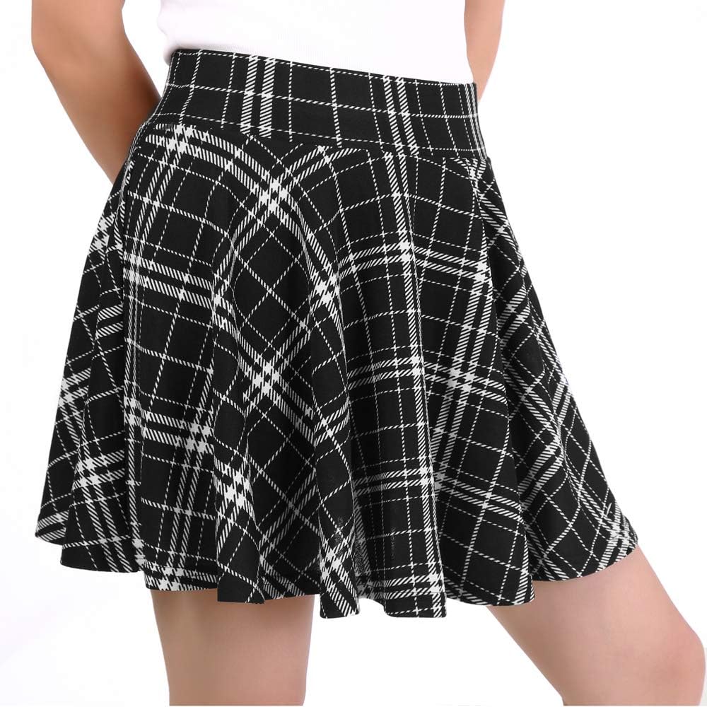 Detalle de DJT Mädchen Mini-Skaterrock mit Shorts: Basic Solid, dehnbarer Bund