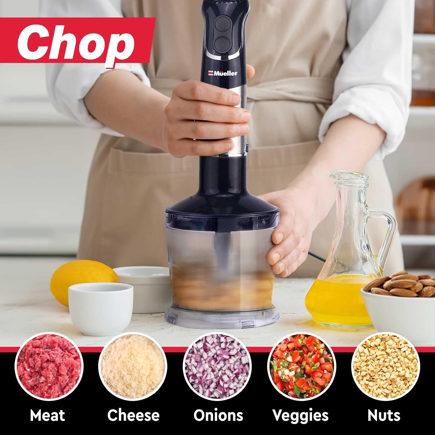 Detalle 2 de Mueller immersion blender 12-speed